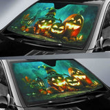 Halloween Pumpkin Car Sun Shades 085424 - YourCarButBetter