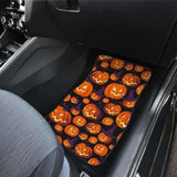 Halloween Pumpkin Pattern Front And Back Car Mats 102802 - YourCarButBetter