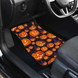 Halloween Pumpkin Pattern Front And Back Car Mats 102802 - YourCarButBetter