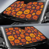 Halloween Pumpkins Auto Sun Shades 085424 - YourCarButBetter