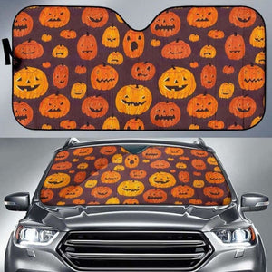 Halloween Pumpkins Car Auto Sun Shades 085424 - YourCarButBetter