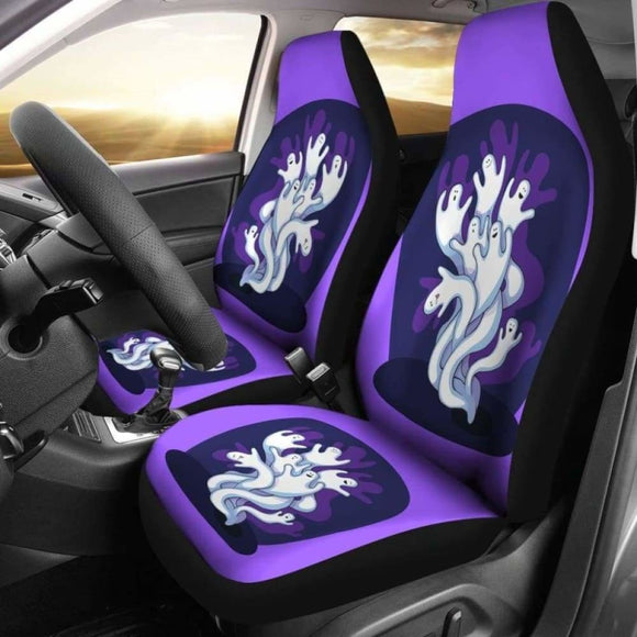 Halloween Spooky Ghost Car Seat Covers 102802 - YourCarButBetter