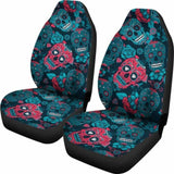 Halloween Sugar Skull Car Seat Covers 101207 - YourCarButBetter