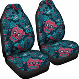 Halloween Sugar Skull Car Seat Covers 101207 - YourCarButBetter