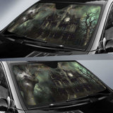 Halloween The Haunted House Sun Shade Amazing Best Gift Ideas 085424 - YourCarButBetter