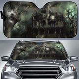 Halloween The Haunted House Sun Shade Amazing Best Gift Ideas 085424 - YourCarButBetter