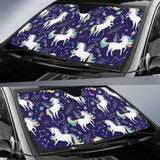 Hand Drawn Cute Unicorn Star Planet Car Auto Sun Shades 172609 - YourCarButBetter