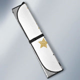 Hand Drawn Gold Black Star Pattern Car Auto Sun Shades 550317 - YourCarButBetter