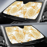 Hand Drawn Orange Fruit Pattern Car Auto Sun Shades 460402 - YourCarButBetter