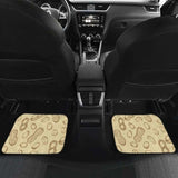 Hand Drawn Peanuts Pattern Front And Back Car Mats 103406 - YourCarButBetter