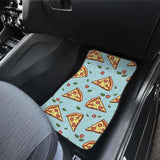 Hand Drawn Pizza Blue Background Front And Back Car Mats 142711 - YourCarButBetter