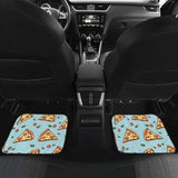 Hand Drawn Pizza Blue Background Front And Back Car Mats 142711 - YourCarButBetter