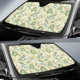 Hand Drawn Sea Turtle Fish Pattern Car Auto Sun Shades 104020 - YourCarButBetter