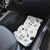 Hand Drawn Space Elements Space Rocket Star Planet Space Probe Front And Back Car Mats 142711 - YourCarButBetter