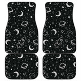 Hand Drawn Space Rocket Star Planet Front And Back Car Mats 142711 - YourCarButBetter