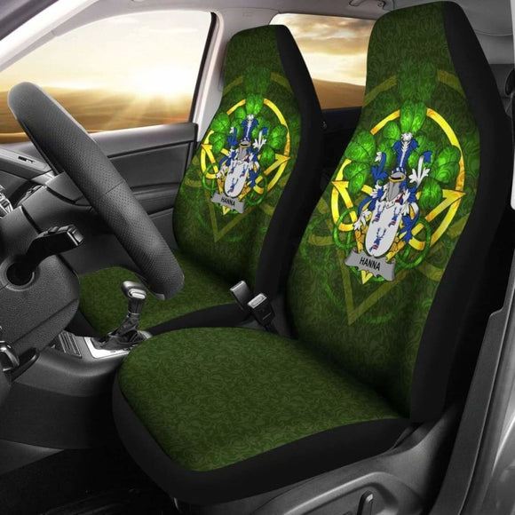 Hanna Or O’Hanna Ireland Car Seat Cover Celtic Shamrock (Set Of Two) 154230 - YourCarButBetter