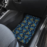 Hanukkah Blue Print Pattern Car Floor Mats 210201 - YourCarButBetter