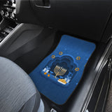 Hanukkah Gift Ideas Blue Print Pattern Car Floor Mats 210201 - YourCarButBetter