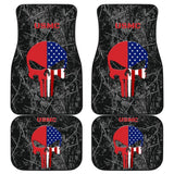 Harvest Moon Camouflage US Marine Corps Custom American Flag Punisher Car Floor Mats 211803 - YourCarButBetter