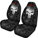 Harvest Moon Camouflage US Marine Corps Punisher Print Design Car Seat Covers 211803 - YourCarButBetter