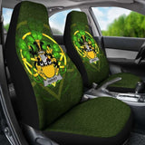 Harvey Or Hervey Ireland Car Seat Cover Celtic Shamrock (Set Of Two) 154230 - YourCarButBetter