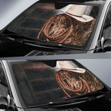 Hat & Ropes of Cowboy car auto sunshades 172609 - YourCarButBetter
