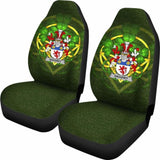 Haugher Or O’Haffey Ireland Car Seat Cover Celtic Shamrock (Set Of Two) 154230 - YourCarButBetter