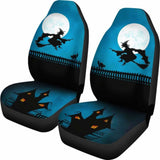 Haunted Halloween Witch Car Seat Covers 55 102802 - YourCarButBetter