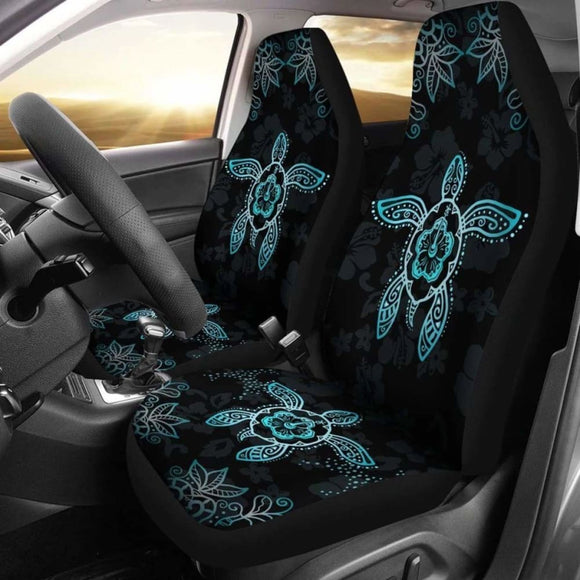 Hawaii Blue Turtle And Hibiscus Car Seat Covers - New 091114 - YourCarButBetter