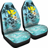 Hawaii Car Seat - Blue Turtle Hibiscus Amazing 091114 - YourCarButBetter