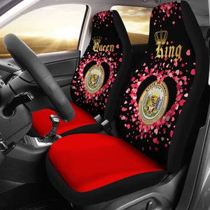 Hawaii Car Seat Cover Couple King Queen Amazing 105905 - YourCarButBetter