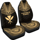Hawaii Car Seat Cover - Kanaka Maoli Polynesian Chief Tattoo Gold Version - 10 174914 - YourCarButBetter