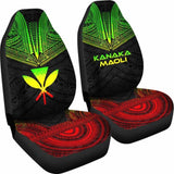 Hawaii Car Seat Cover - Kanaka Maoli Polynesian Chief Tattoo Reggae Version - 10 174914 - YourCarButBetter