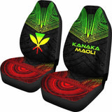 Hawaii Car Seat Cover - Kanaka Maoli Polynesian Chief Tattoo Reggae Version - 10 174914 - YourCarButBetter