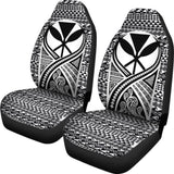 Hawaii Car Seat Cover - Hawaii Kanaka Maoli Polynesian Tattoo Black - 105905 - YourCarButBetter