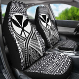 Hawaii Car Seat Cover - Hawaii Kanaka Maoli Polynesian Tattoo Black - 105905 - YourCarButBetter