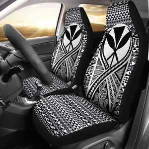 Hawaii Car Seat Cover - Hawaii Kanaka Maoli Polynesian Tattoo Black - 9 174914 - YourCarButBetter