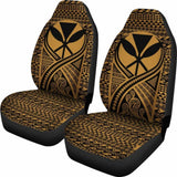 Hawaii Car Seat Cover - Hawaii Kanaka Maoli Polynesian Tattoo Gold - 9 174914 - YourCarButBetter