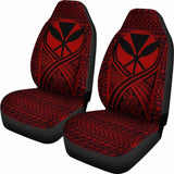 Hawaii Car Seat Cover - Hawaii Kanaka Maoli Polynesian Tattoo Red - 105905 - YourCarButBetter