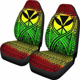 Hawaii Car Seat Cover - Hawaii Kanaka Maoli Polynesian Tattoo Reggae - 105905 - YourCarButBetter