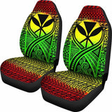Hawaii Car Seat Cover - Hawaii Kanaka Maoli Polynesian Tattoo Reggae - 9 174914 - YourCarButBetter