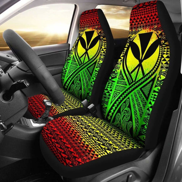 Hawaii Car Seat Cover - Hawaii Kanaka Maoli Polynesian Tattoo Reggae - 9 174914 - YourCarButBetter