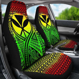 Hawaii Car Seat Cover - Hawaii Kanaka Maoli Polynesian Tattoo Reggae - 9 174914 - YourCarButBetter