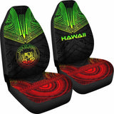 Hawaii Car Seat Cover - Hawaii Seal Polynesian Chief Tattoo Reggae Version - 10 174914 - YourCarButBetter