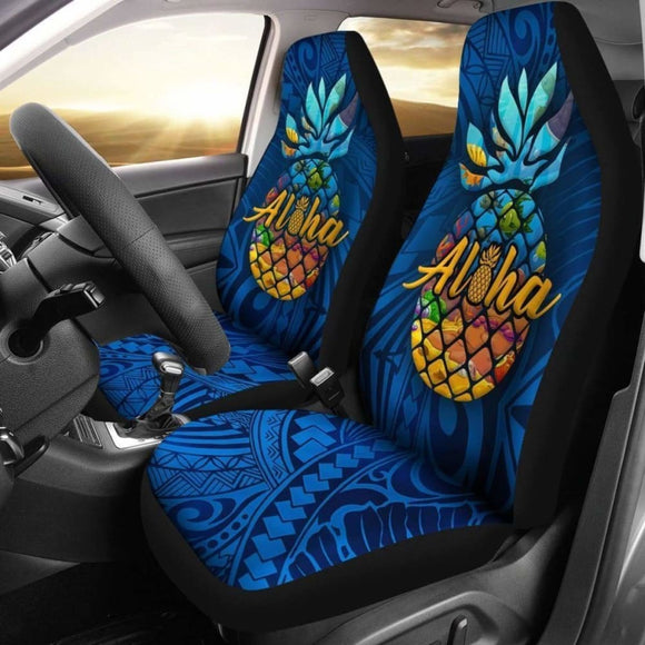 Hawaii Car Seat Covers Aloha Pineapple 105905 - YourCarButBetter