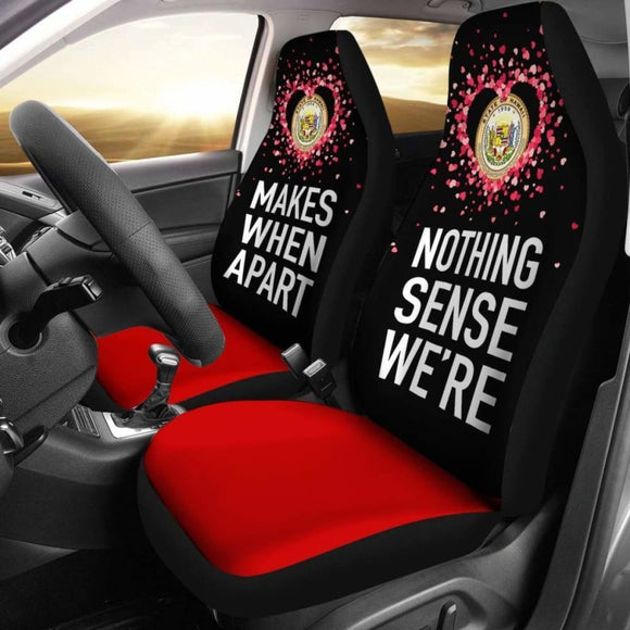 Hawaii Car Seat Covers Couple Valentine Nothing Make Sense Amazing 105905 - YourCarButBetter