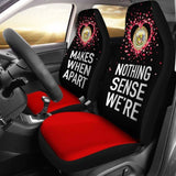 Hawaii Car Seat Covers Couple Valentine Nothing Make Sense Amazing 105905 - YourCarButBetter