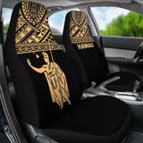 Hawaii Car Seat Covers - Kamehameha King Polynesian Gold Horizontal - 105905 - YourCarButBetter