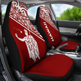 Hawaii Car Seat Covers - Kamehameha King Polynesian Red Curve - 105905 - YourCarButBetter