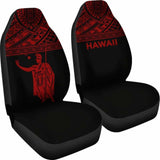 Hawaii Car Seat Covers - Kamehameha King Polynesian Red Horizontal - 105905 - YourCarButBetter